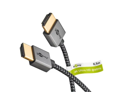 Kabel GOOBAY 75751 HDMI Slim High Speed s Ethernetem 2.0 4K 0,5m
