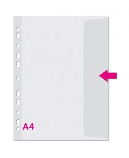 Obal A4 s klopou čirý PH 203 eurozávěs krupička 110mic 10ks