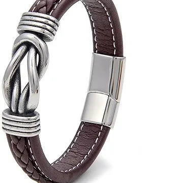 Predator Q1 Kožený náramek 21cm – A10324 (17665)