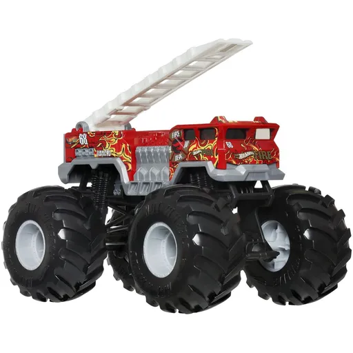 Hot Wheels Monster trucks velký truck 5 Alarm Red