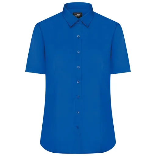 James & Nicholson (Daiber) Dámská košile s krátkým rukávem JN679 - Královská modrá | L