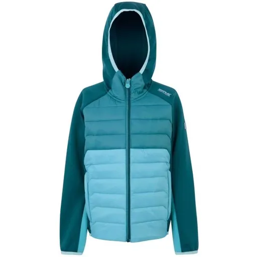 REGATTA OUTDOORS KIELDER IX HYBRID JR Dětská bunda, tyrkysová, velikost 5-6Y