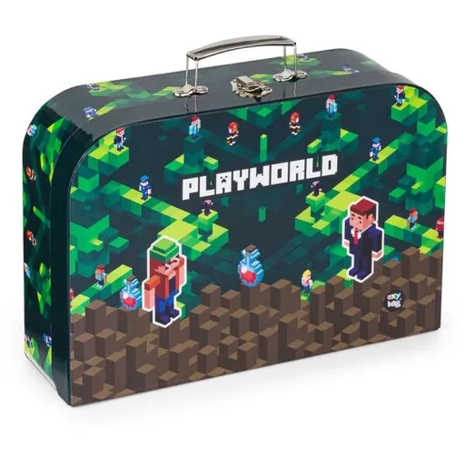Oxybag 34 CM PLAYWORLD Výtvarný kufřík, tmavě zelená, velikost