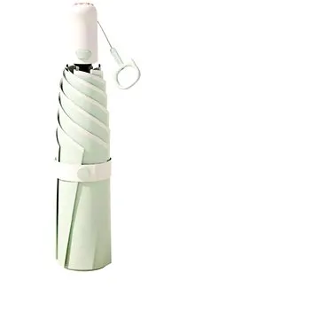 KRAGO Deštník Meow skládací mini plně automatický zelený (umb-11-001)