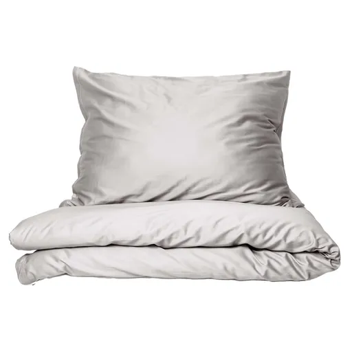 Polášek Povlečení z bavlněného saténu - Silver | 140 x 220 cm / 70 x 90 cm