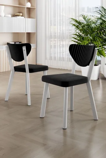 Sada židlí (4 kusy) Arfe - Black, White