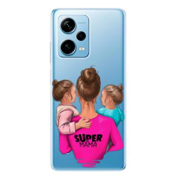 Odolné silikonové pouzdro iSaprio - Super Mama - Two Girls - Xiaomi Redmi Note 12 Pro 5G / Poco X5 Pro 5G