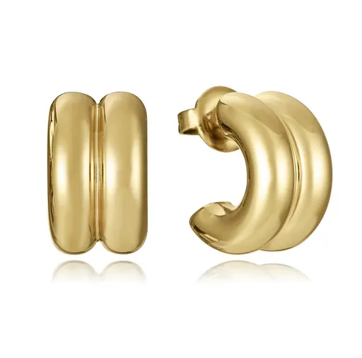 Viceroy Pozlacené půlkruhové náušnice Air 14195E01012