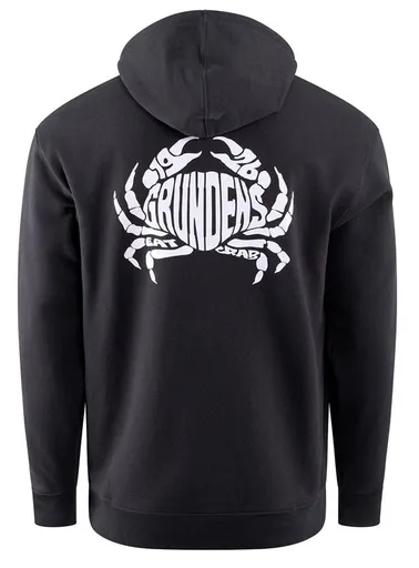 Grundéns mikina eat your words dwr hd hoodie black crab graphic - xl