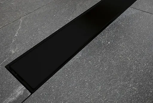 BESCO Odtokový žlab VIRGO NERO DUO s roštem 2v1 Rozměr A 70 ZLOL70VN