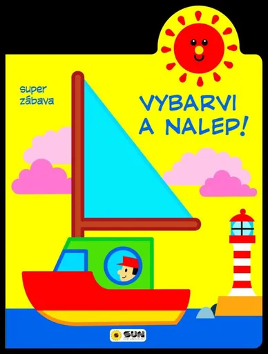 Vybarvi a nalep - Loďka - 2-3 roky