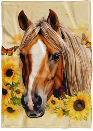 Deka Kůň a slunečnice (Podšití beránkem: NE)