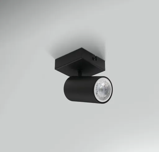 CENTURY ENFASI přisazené svítidlo GU10 hranaté ČERNÉ