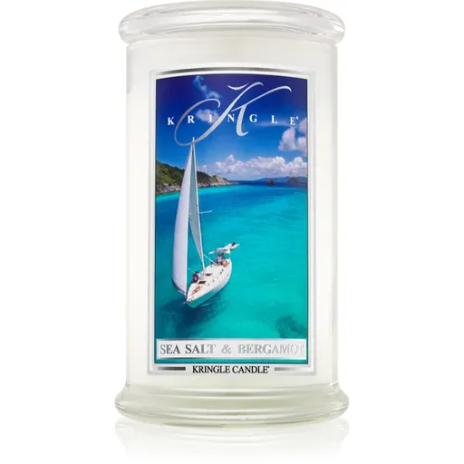 Kringle Candle Sea Salt & Bergamot vonná svíčka 623 g