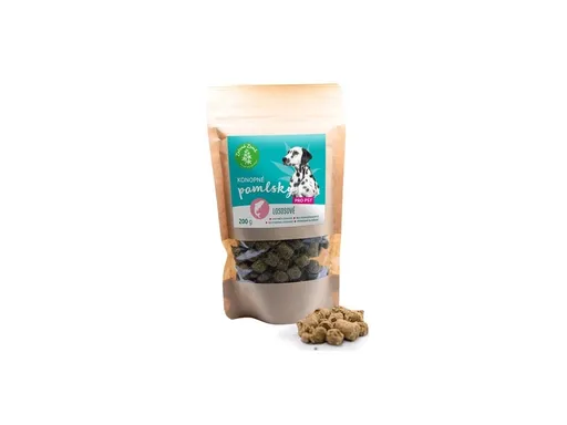 Konopné pamlsky pro psy – lososová příchuť – 200 g – Zelená Země