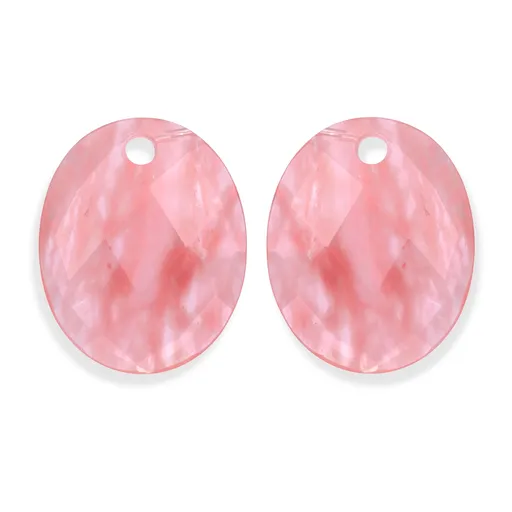 Sparkling Jewels Oválné přívěsky na náušnice z křemene EAGEM25-RO