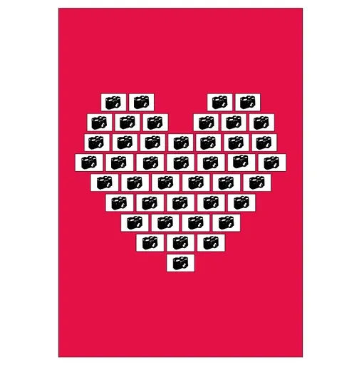 IMPAR Deka s fotkou Koláž Srdce z fotek 190g/m² 140x200 cm