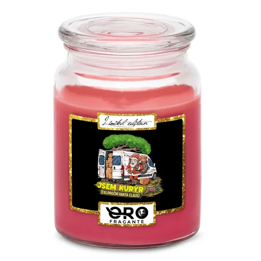 Svíčka Celoroční kurýr (Vůně svíčky: Višně v čokoládě)