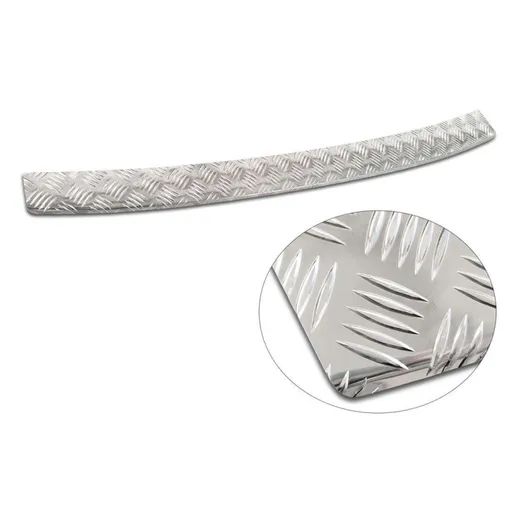 Ochranná lišta hrany kufru VW Crafter 2017- (rýhovaný hliník, matná)