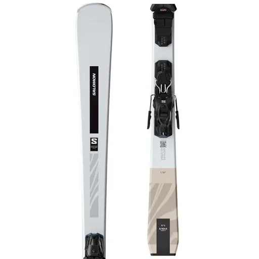 Salomon E S/MAX N°4 + M10 GW Dámské sjezdové lyže, bílá, velikost
