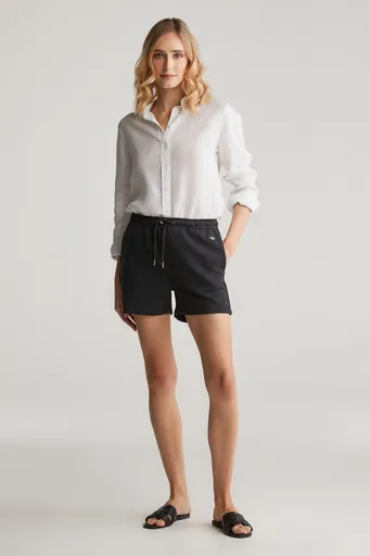 TEPLÁKOVÉ ŠORTKY GANT REG SHIELD SHORTS BLACK