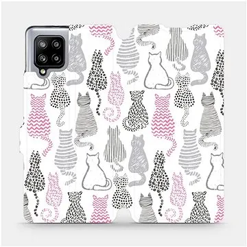 Flipové pouzdro na mobil Samsung Galaxy A42 5G - MX01S Kočičí zádíčka (5903516404322)