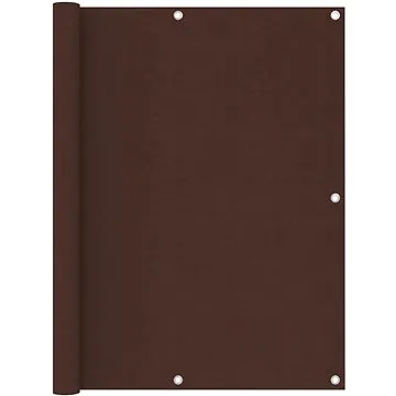 Balkónová zástěna hnědá 120×400 cm oxfordská látka 135077 (135077)