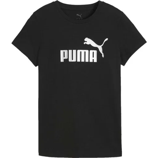 Puma ESSENTIALS METALLIC NO.1 LOGO TEE Dámské triko, černá, velikost