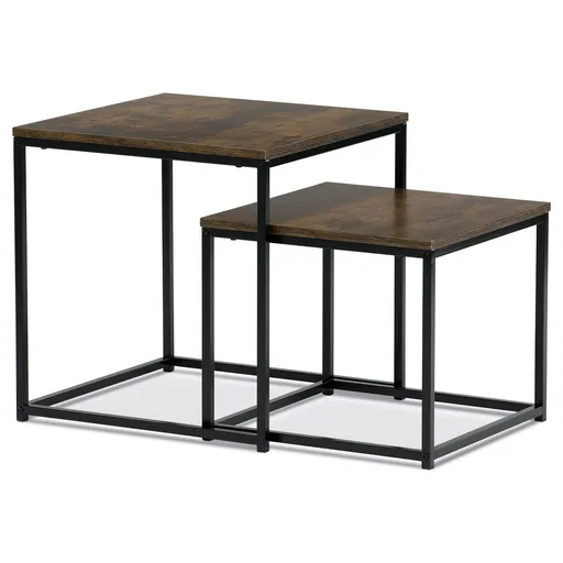 Sada odkládacích stolků, staré dřevo, 2 ks