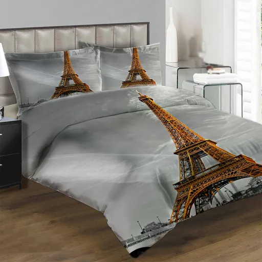 IMPAR Povlečení Paříž 200x140 cm (Rozměr : 1x140/200 + 1x90/70)