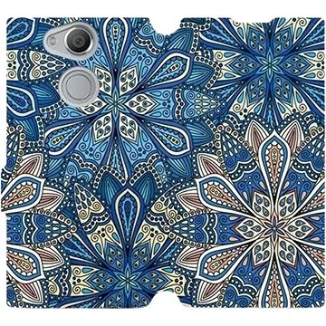 Flipové pouzdro na mobil Sony Xperia XA2 - V108P Modré mandala květy (5903226131044)