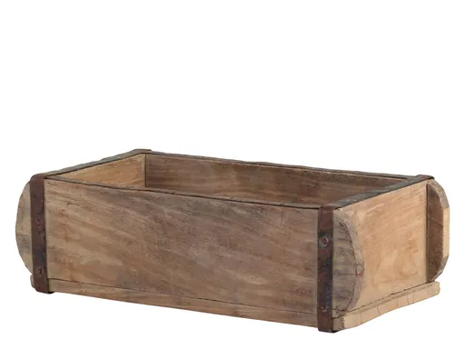 Dřevěná přírodní retro bedýnka Grimaud Brick old - 30*15*10 cm Chic Antique