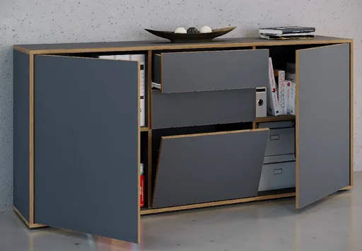 VCM Komoda „Salia“ B160, antracitová