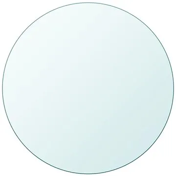Stolní deska z tvrzeného skla kulatá 500 mm (243626)