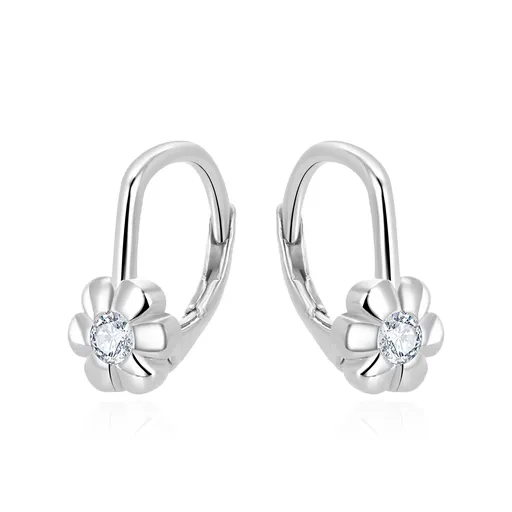 Beneto Půvabné dívčí náušnice s čirými zirkony AGUC3335-2