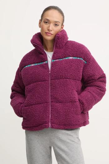 Bunda Billabong Sherpa Puffer dámská, fialová barva, zimní, EBJJK00141