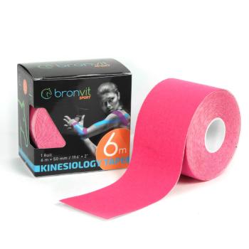 BronVit Sport Kinesio Tape classic 5 cm x 6 m	 tejpovací páska růžová