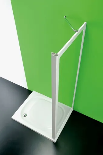 FORTE Sprchová zástěna ANTA FISSA MA Barva rámu Bílá, Rozměr A 90, Rozměr C 185, Směr zavírání Univerzální Levé / Pravé, Výplň Polystyrol 2,2 mm (acrilico) BSAFI90MAP