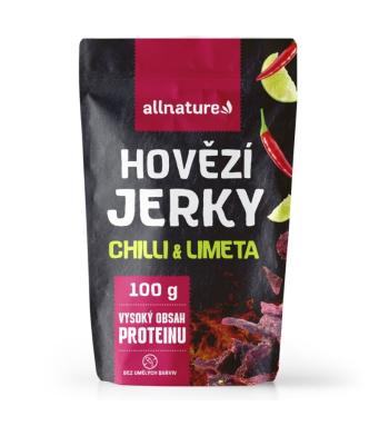 Allnature BEEF Chilli & Lime Jerky sušené hovězí maso 100 g