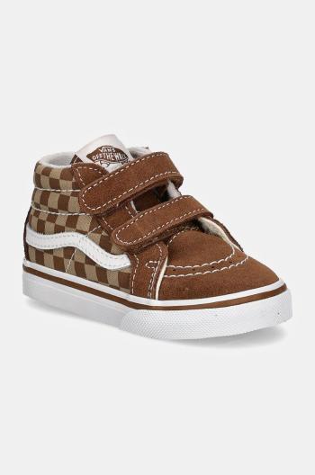 Dětské tenisky Vans SK8-Mid Reissue hnědá barva, VN000D0PBF21