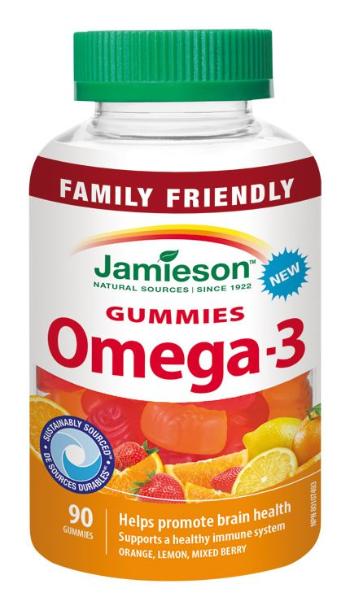 Jamieson Omega-3 Gummies želatinové pastilky 90 ks