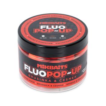 Mikbaits Plovoucí fluo boilie 14mm 150ml - Brusinka a Česnek 14mm