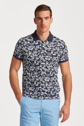 POLOKOŠILE GANT FLORAL PRINT SS PIQUE EVENING BLUE