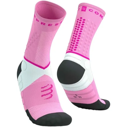Compressport ULTRA TRAIL SOCKS V2.0 Běžecké ponožky, růžová, velikost