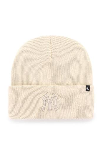 Čepice 47 brand MLB New York Yankees béžová barva, B-HYMKR17ACE-NTN