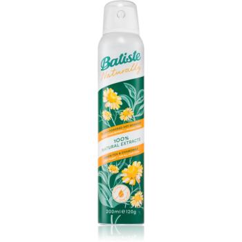 Batiste Naturally Green tea & Chamomile suchý šampon pro absorpci přebytečného mazu a pro osvěžení vlasů 200 ml