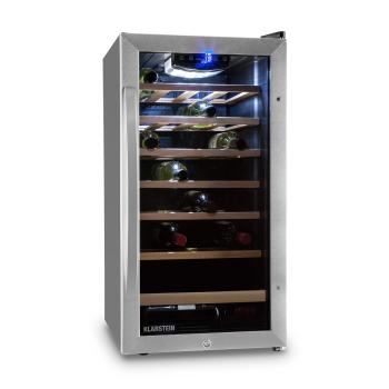 Klarstein Vivo Vino 26, vinotéka, 88 l, 26 lahví, černá, LED