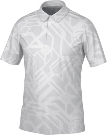 Galvin Green Maze Mens Breathable Short Sleeve Shirt Cool Grey 2XL Polo košile