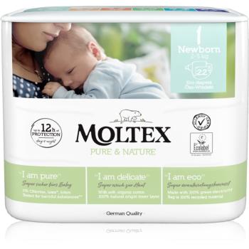 Moltex Pure & Nature Newborn Size 1 jednorazové EKO plienky 2 - 5 kg 22 ks