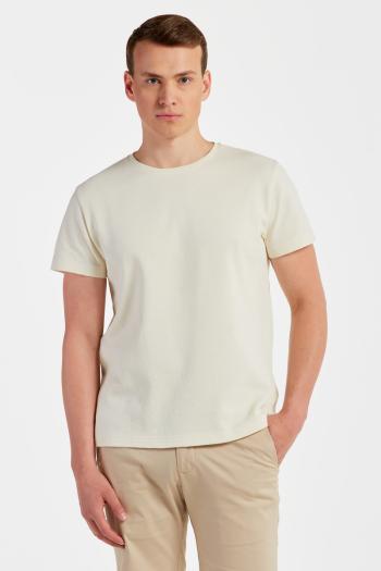 TRIČKO GANT WAFFLE TEXTURE T-SHIRT CREAM3